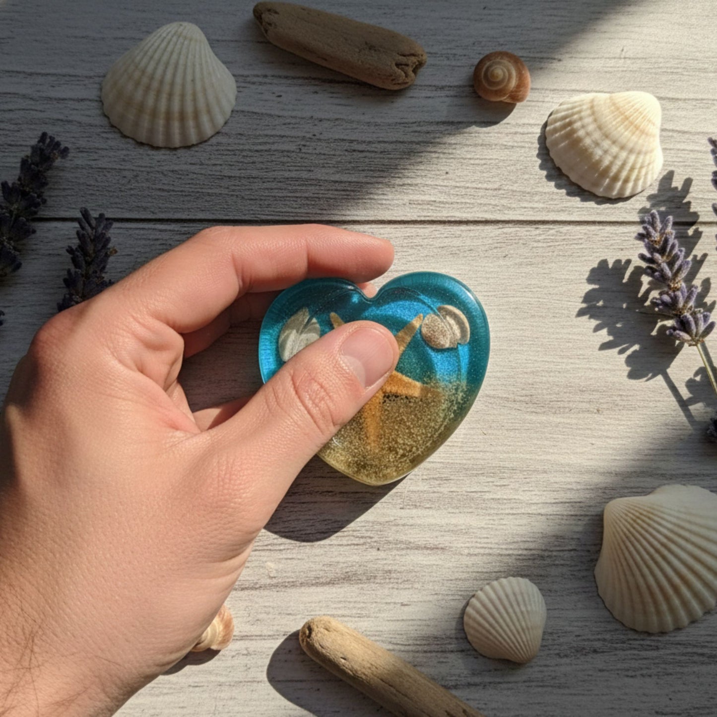 Galet de Sérénité - L'Instant Marin Cœur Océan