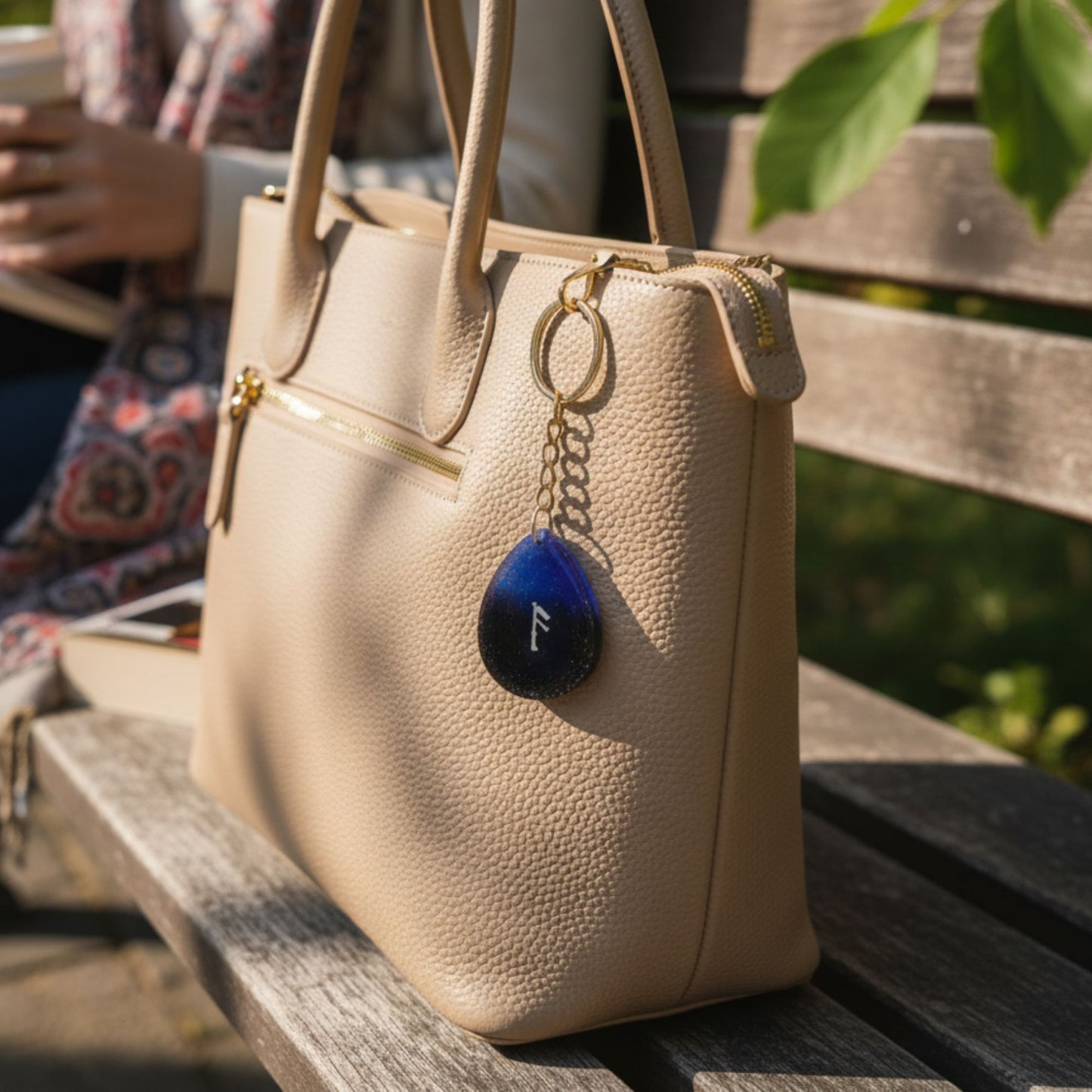 Porte-clés Rune Ansuz Galaxy - Résine Artisanale Symbole Viking