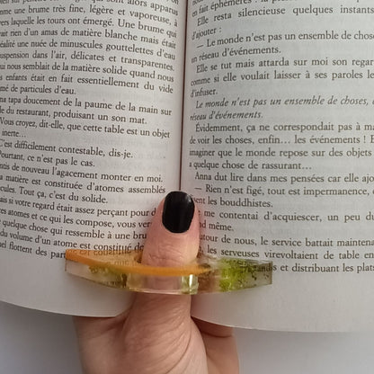 Bague de Lecture Ailée Fleurs Séchées - Résine Artisanale Fait Main