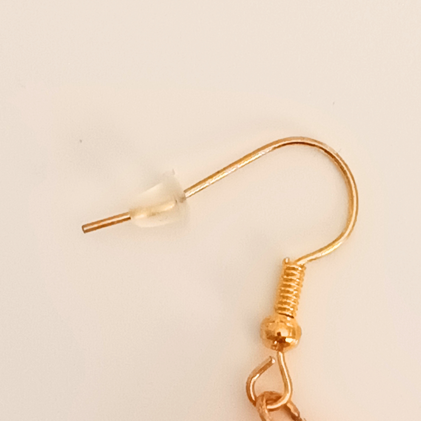 Boucles d'oreilles résine orange jaune pailleté - Rectangles dégradé sunset ultra-légers - Bijou artisanal unique fait main