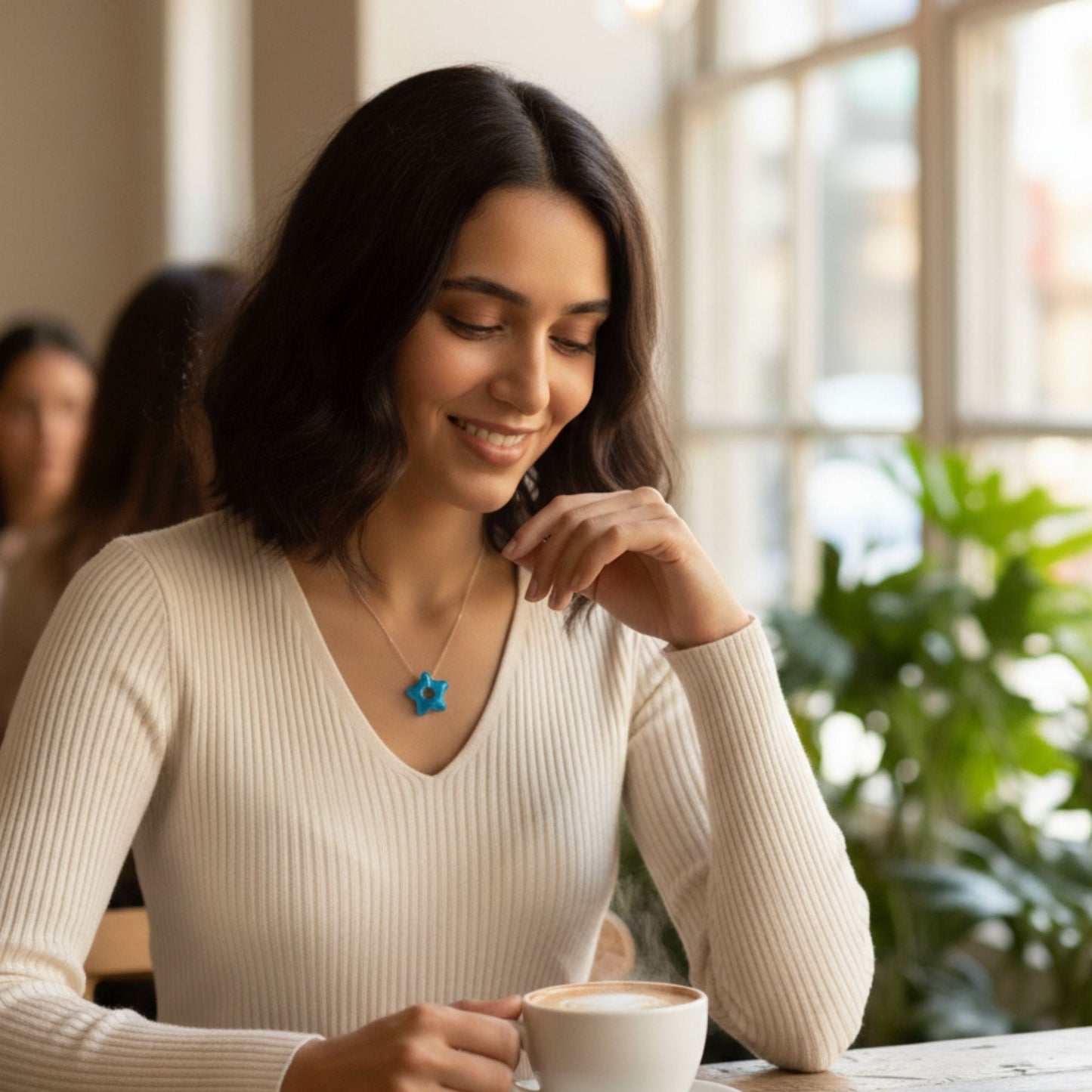 Lot 2 breloques résine étoiles bleu turquoise océan - Pendentifs DIY marins - Accessoires artisanaux uniques faits main