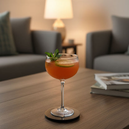 Lot 2 dessous de verre résine galaxie noir violet pailleté argenté - Ronds 8cm cosmiques - Accessoires artisanaux uniques faits main